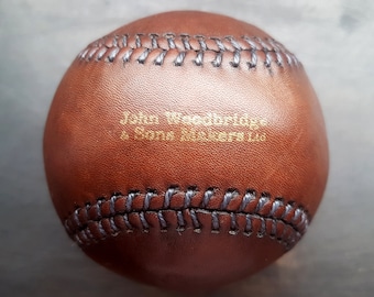 Vintage Leather Baseball - Etsy Sweden