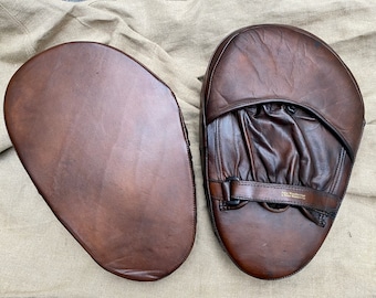Vintage Leather Focus Mitts - Brown