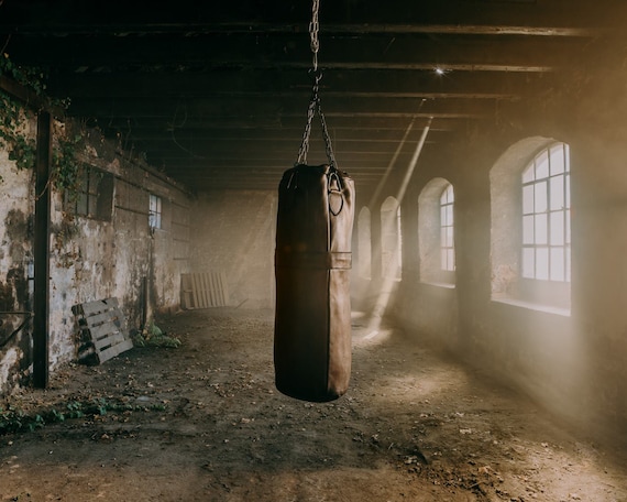 Pro Vintage Leather Punching Bag Brown Etsy Singapore