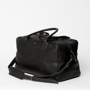 Leather Weekend Bag Black image 2