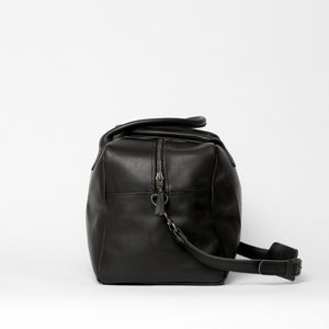 Leather Weekend Bag Black image 4