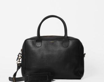 Leather Weekday Bag 15" - Black