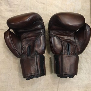Vintage Leather Training Gloves - Brown