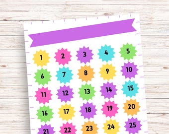 Countdown Calendar, Countdown calendar for Kids, 150 Day Countdown Printable,  Holiday Countdown Calendar, Personalized Countdown