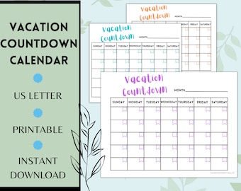 countdown calendar etsy