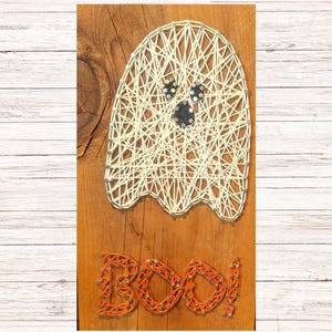 Halloween String Art Patterns for Adults Teens, Ghost Boo Halloween String Art, Halloween Party, Ladies Night
