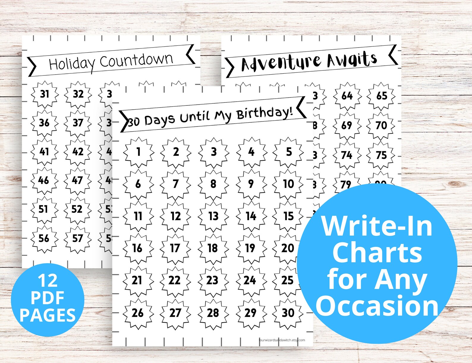 150 Days From December 31 2024 Countdown Calendar, Coloring Countdown Calendar for Kids, 150 Day