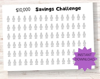 10,000 Savings Challenge, Sinking Funds Tracker, Cash Budget Challenge
