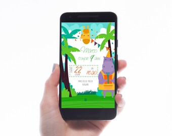 Digital invitation, whatsapp - Birthday