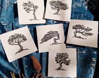 Mini linograbados "Pin Maritime" - Precio por impresión - Oeuvres originales