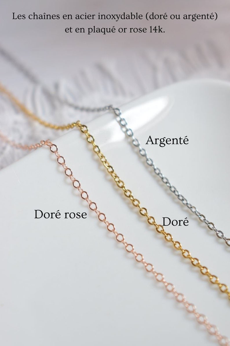 PARURE ORPHEE 3 bijoux : collier de dos, bracelet, boucles, parure de mariage minimaliste et raffinée pour une mariée en robe dos nu. image 9