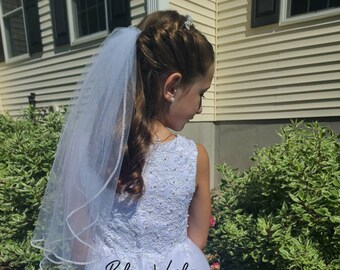 Pearl Communion Veil - Fast Shipping!