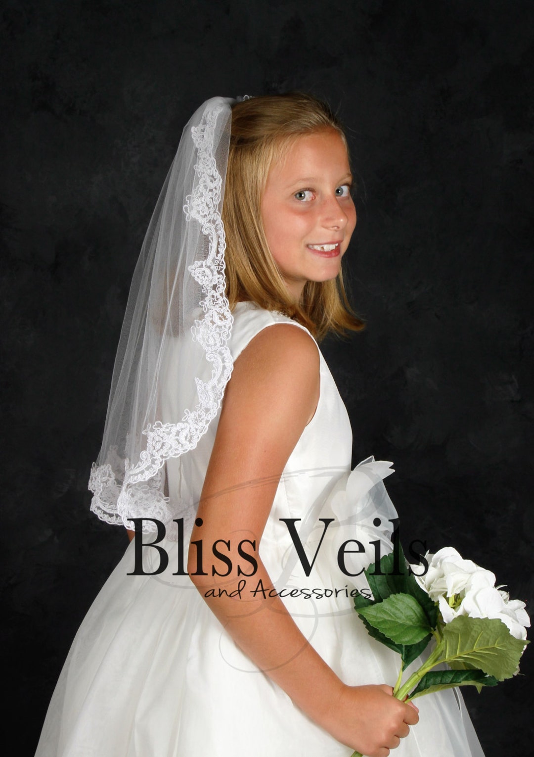 Lace Edge Holy Communion Veil Fast Shipping - Etsy