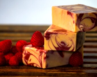 Handmade Organic Raspberry Artisan Soap