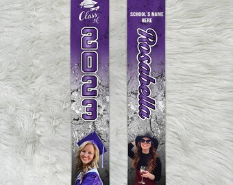 Personalized Graduation Stole, Custom Graduate Stoles 72in, Graduation Gift Idea, Grad Stole, Graduation Sash, Class Of 2024 Graduation Gift