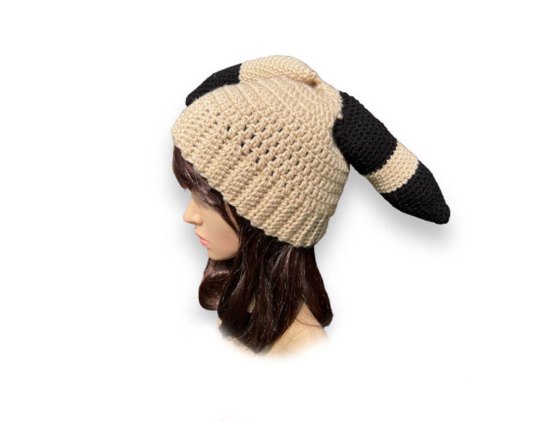 The 1975 Handmade Sincerity is scary hat Matty Healy. Fancy Ears Crochet Hat. image 7