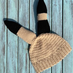 The 1975 Handmade Sincerity is scary hat Matty Healy. Fancy Ears Crochet Hat. image 4