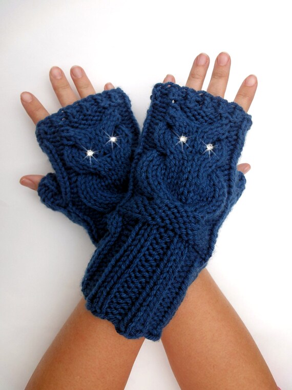 Amazon.com: Cashmere Knitted Twisted Fingerless Gloves Women