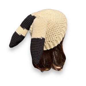 The 1975 Handmade Sincerity is scary hat Matty Healy. Fancy Ears Crochet Hat. image 5