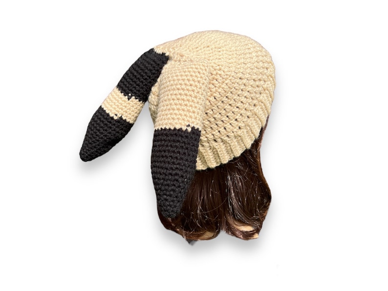 The 1975 Handmade Sincerity is scary hat Matty Healy. Fancy Ears Crochet Hat. image 5
