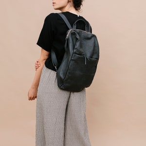Bag for Women, Backpack Purse, Leather Backpack, Brown Laptop Backpack, Large Brown Backpack, Beige Backpack, Everyday Bag, College Backpack image 3