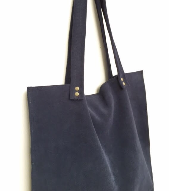 Blue Suede Bag,navy Tote Bag,blue Suede Tote Bag,blue Leather Bag,blue ...