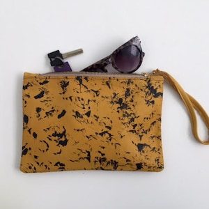 Pochette en cuir jaune, sac à main en cuir, sac à main en cuir jaune, sac de soirée jaune