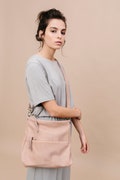 Nude Leather Bag, Bag for Women, Leather Purse, Crossbody Leather Bag, Crossbody Purse, Crossbody Tote, Minimalist Messenger Bag, Handmade product logo