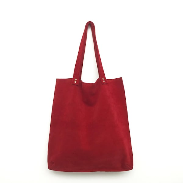 Buy Red Leather Bag - Etsy
