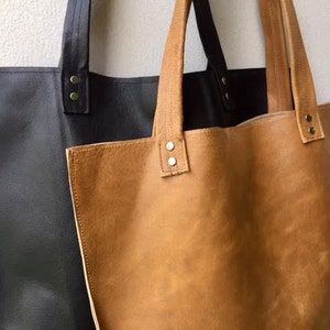 Brown leather tote bag,Brown Leather bag,Brown leather shoulder bag,Women brown bag