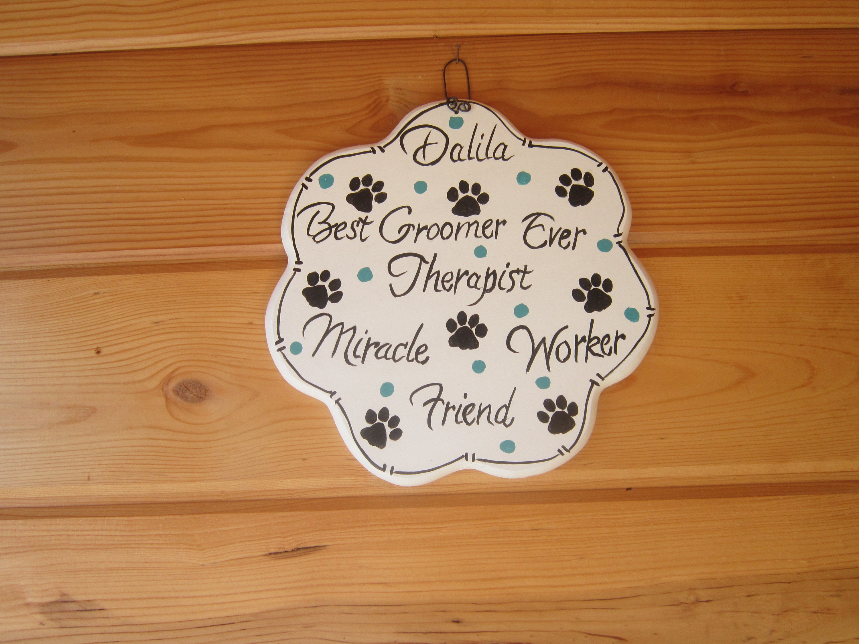 Personalized Dog Groomer SignBest Groomer Etsy
