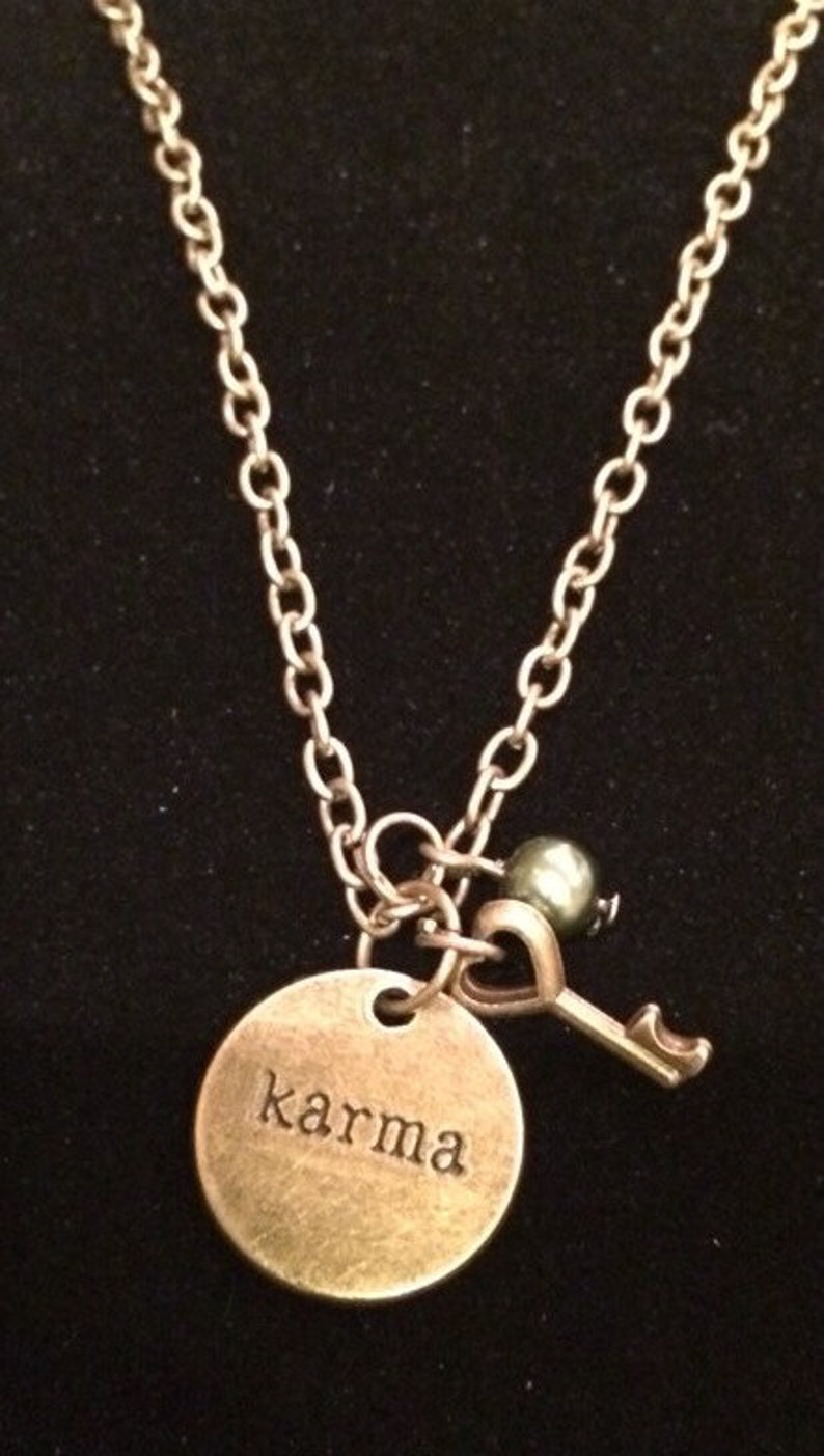 Karma Necklace Etsy