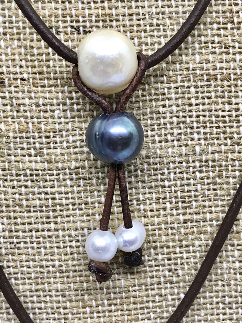 pearl jewelry Baroque Large Pearl Necklace multi color pearl necklace