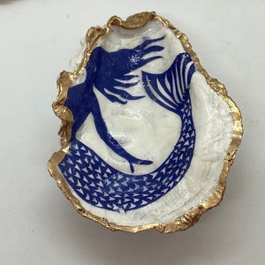 Mermaid Shell Trinket Dish or Coastal Decor