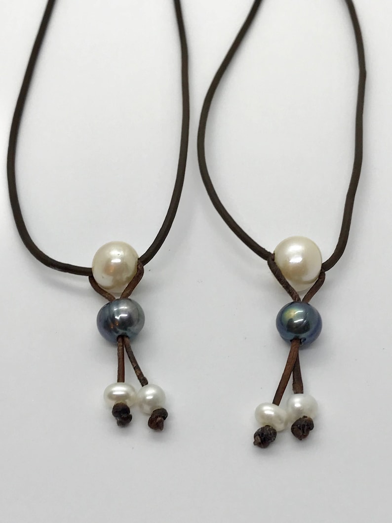 pearl jewelry Baroque Large Pearl Necklace multi color pearl necklace