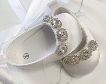 baby satin shoes