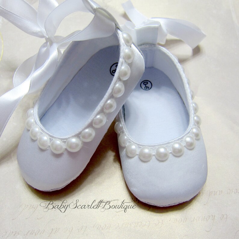 childrens white satin shoes