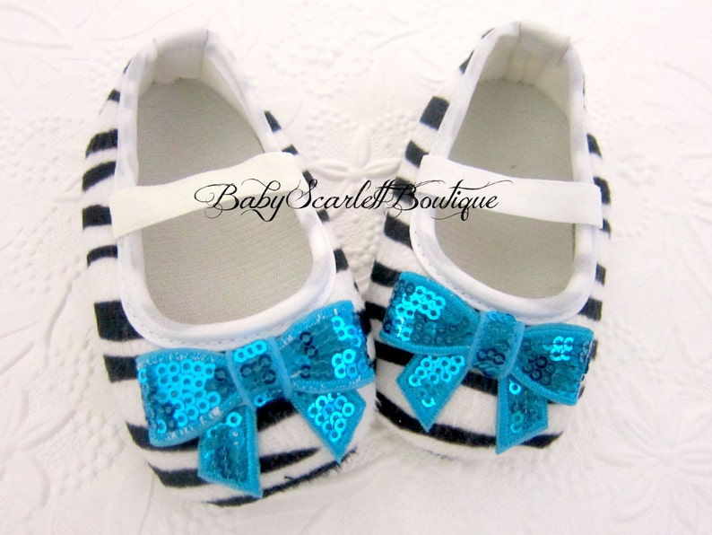 Zebra Print Baby Girl ShoesCrib ShoesSoft Sole Shoes Etsy