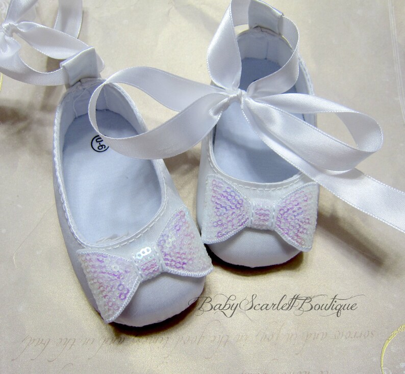 childrens white satin shoes