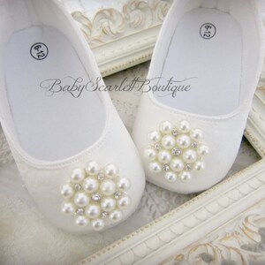 childrens white satin shoes