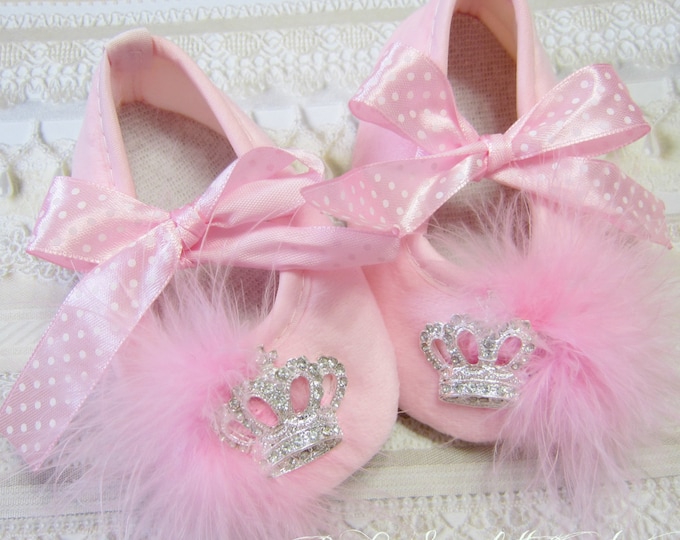 Light Pink Baby Girl Shoes,crib Shoes Etsy