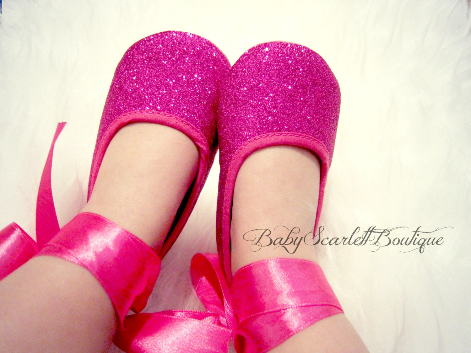 Hot Pink Sequins Baby Girl Shoes (0-6 months)
