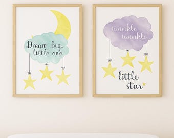 Twinkle twinkle little star printable – Nursery Wall Art – Instant Download Baby Room Decor or Shower Gift