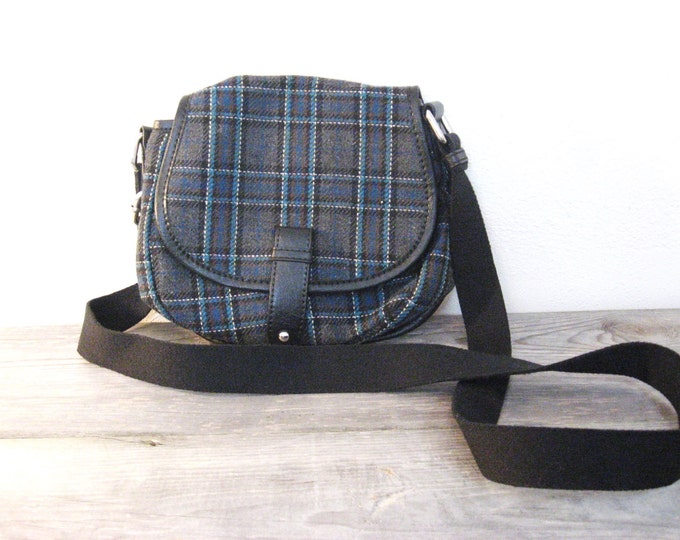 Cross Body Purse / Boho Bag / Plaid Wool Purse Etsy