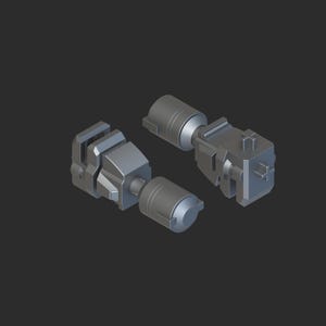 1993 Power Rangers Megazord - Megazord Mastodon Cannon STL File 3D Printable FILE ONLY