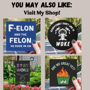 Stay Woke Car Magnet Bumper Sticker for Laptop Vinyl Decal Water Bottle Sticker Funny Anti Trump Liberal Car Magnet Indoor Outdoor Sticker image 8
