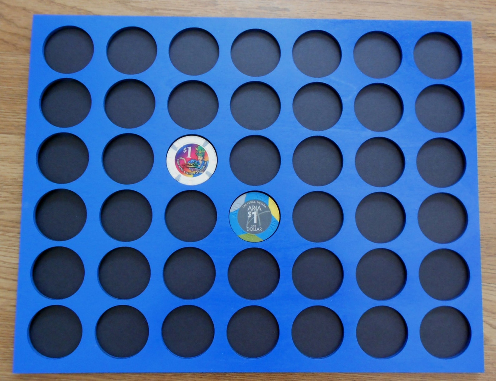 Custom Casino Poker Chip Display Frame Insert for 42 chips Etsy