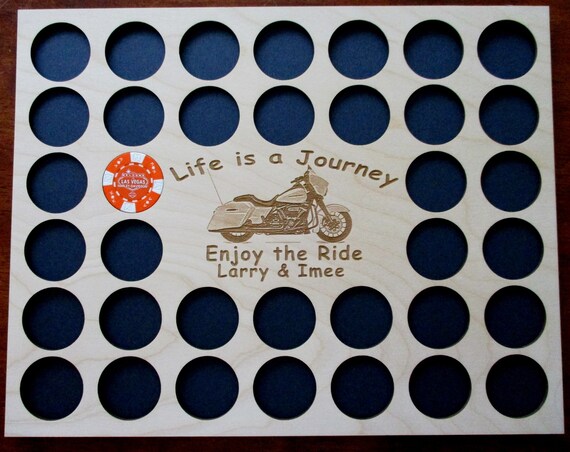 半券 Poker Chip Display Frame Insert Fits 36 Harley-davidson