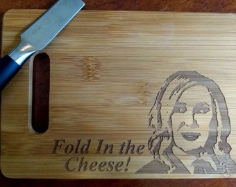 Custom Bamboo Cutting Board Engraved 6X9 bamboo cutting board Cheese board Choose Moira Rose, Walter White, Lionel Richie, Schitt's Creek