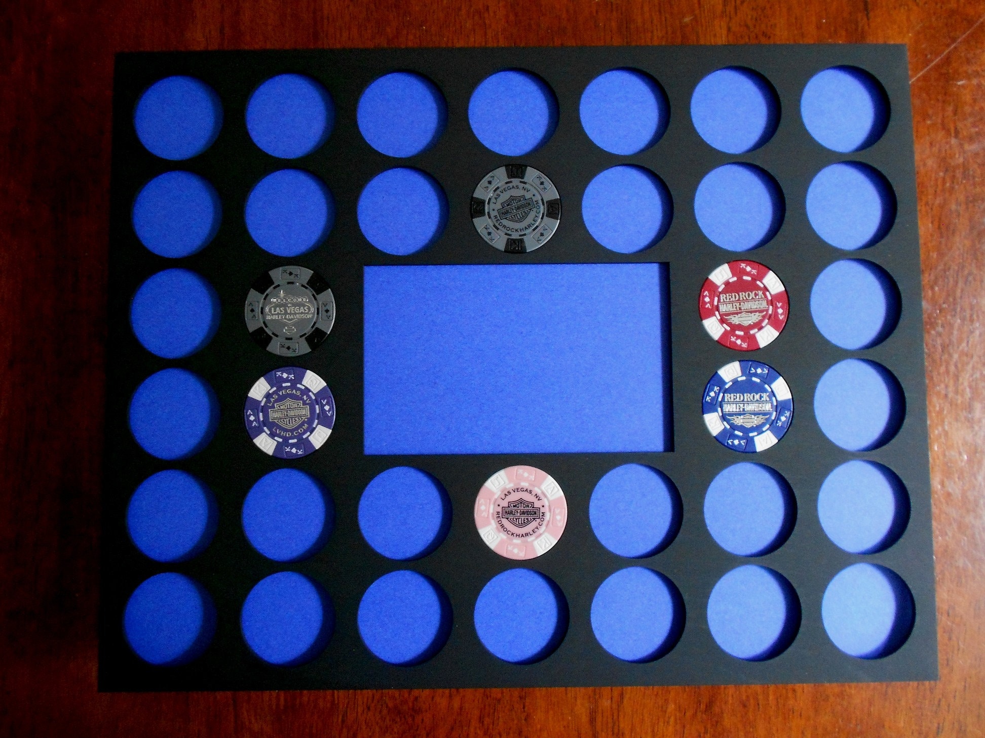 Custom Casino Poker Chip Display Frame Insert 11x14 Lasercut Etsy